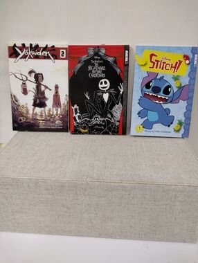 Set of 3 Graphic Novel/Comic Books - Black, Red, Blue Covers